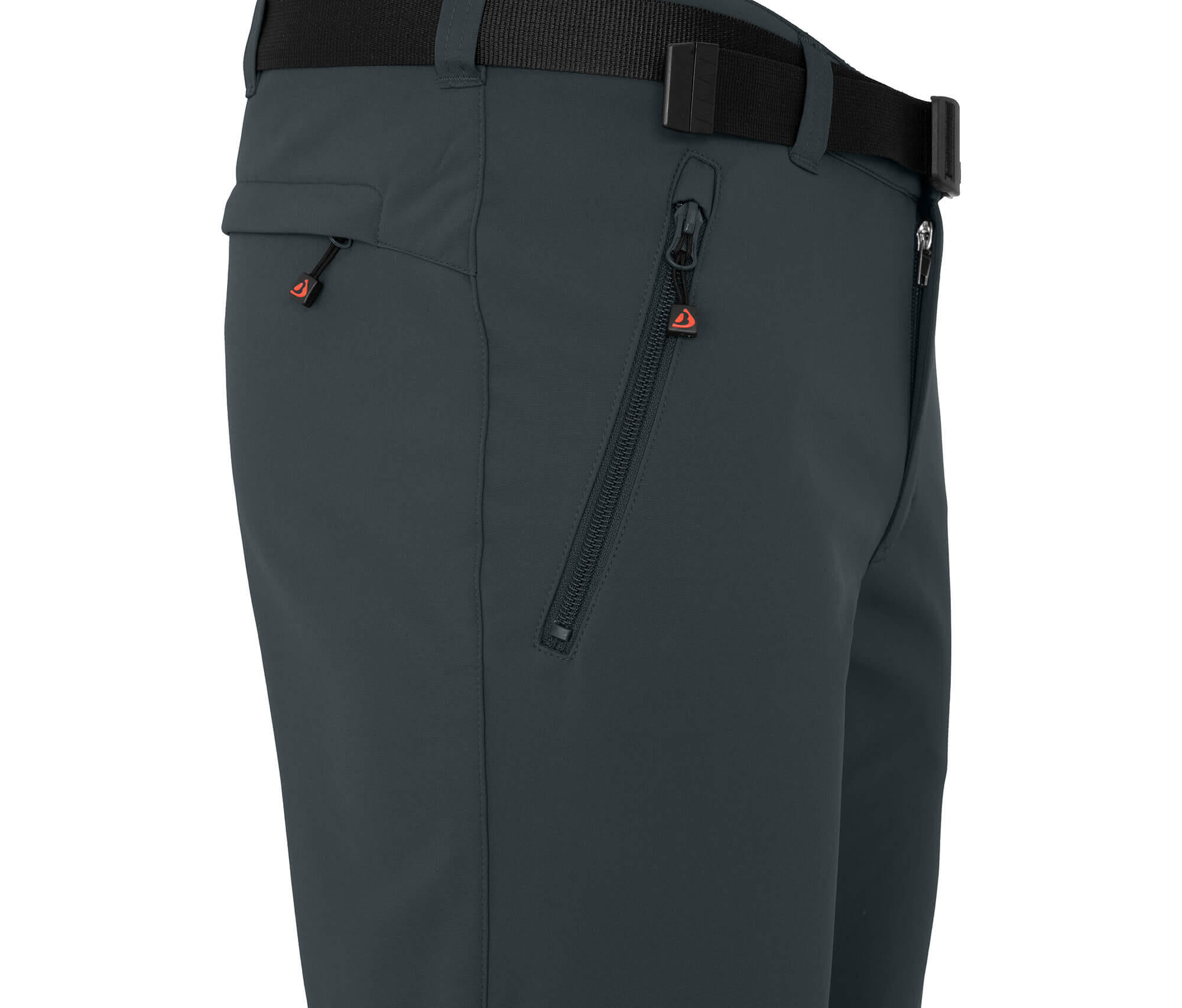 Herren Winter Softshellhose winddicht, mit warmem Innenfleece grau 3/5