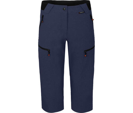 3/4 Wanderhose robust, elastisch Schwarz