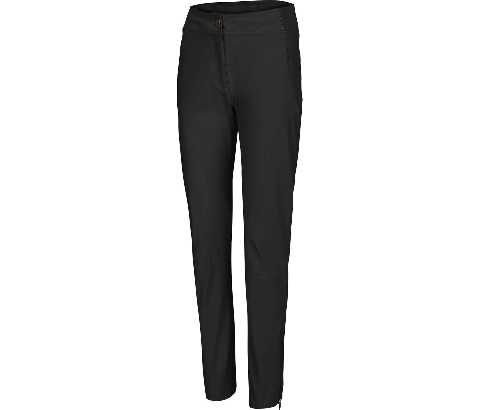Damen Wanderhose sportlich, elastisch, komfortabel Schwarz 3/6