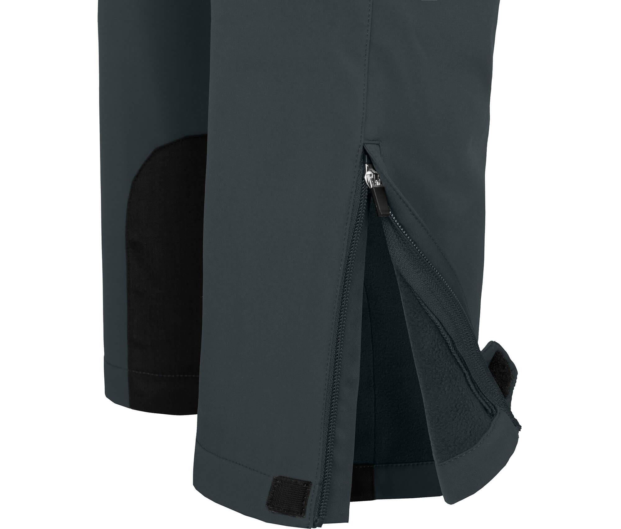 Herren Winter Softshellhose winddicht, mit warmem Innenfleece grau 4/5