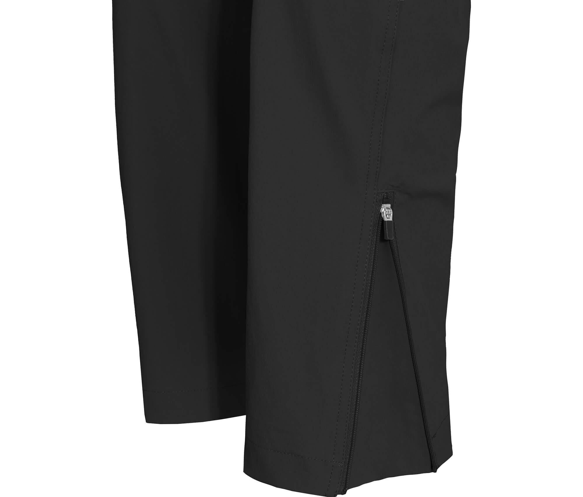 Damen Wanderhose sportlich, elastisch, komfortabel Schwarz 5/6