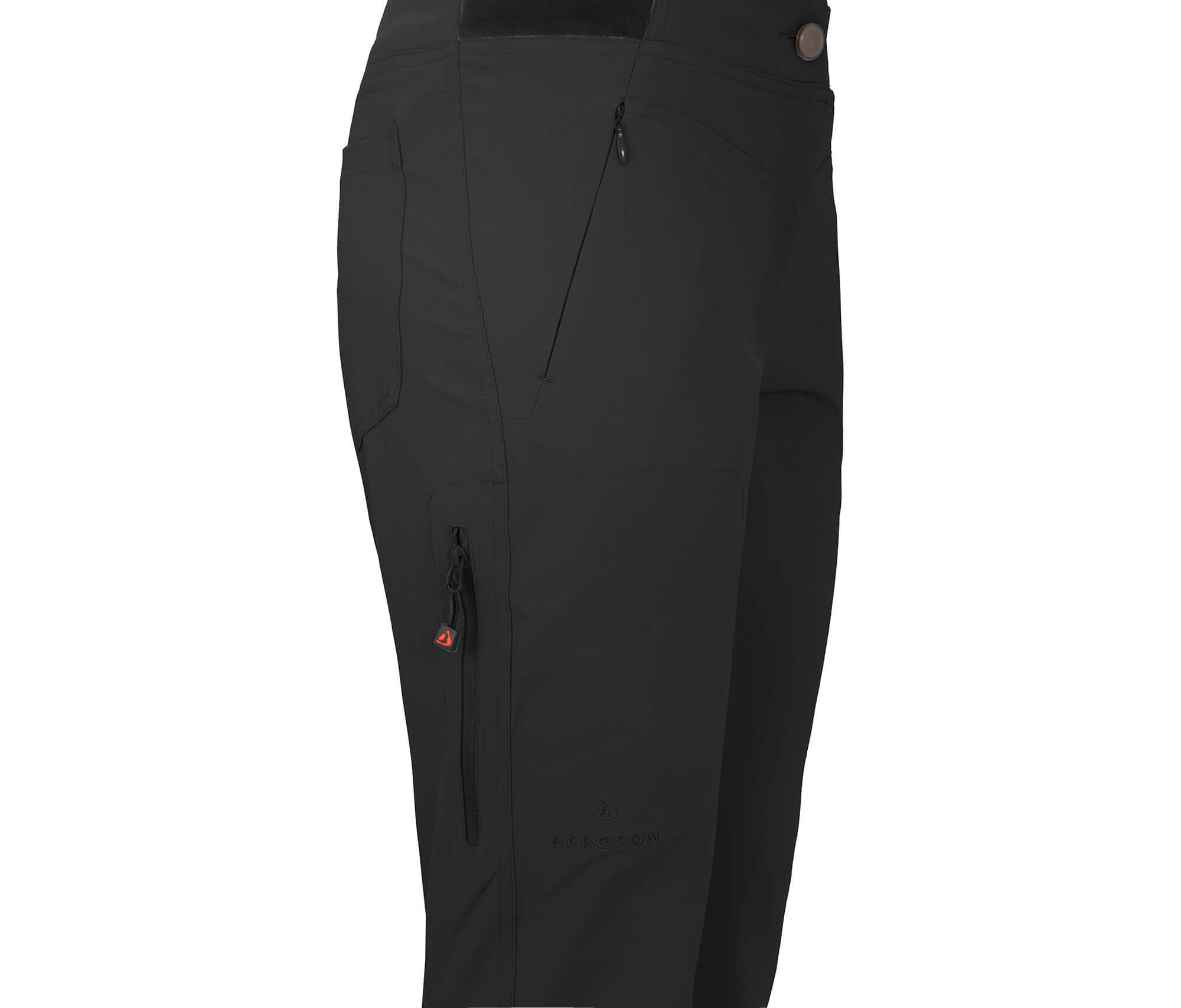 Damen Wanderhose sportlich, elastisch, komfortabel Schwarz 4/6