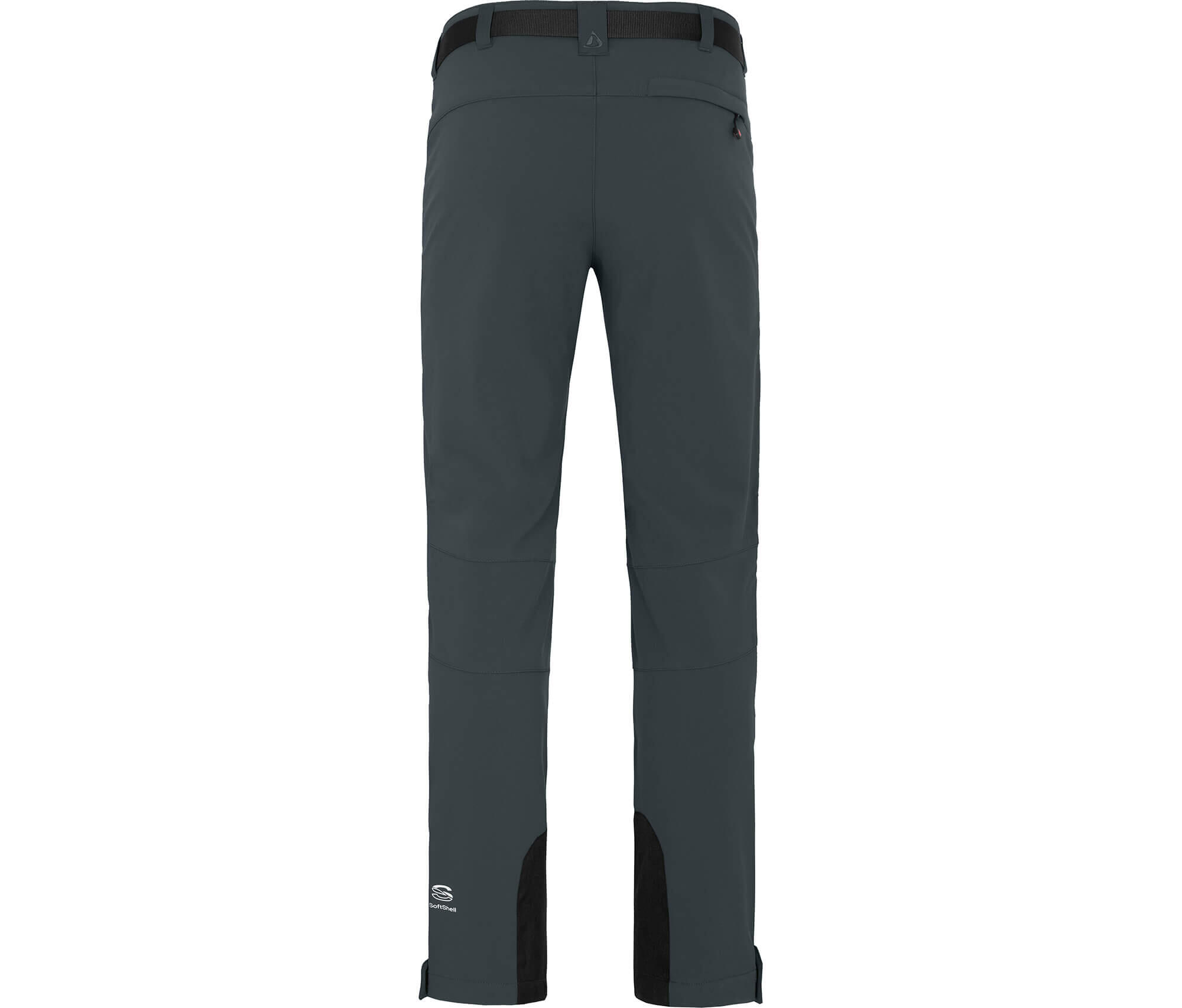 Herren Winter Softshellhose winddicht, mit warmem Innenfleece grau 2/5