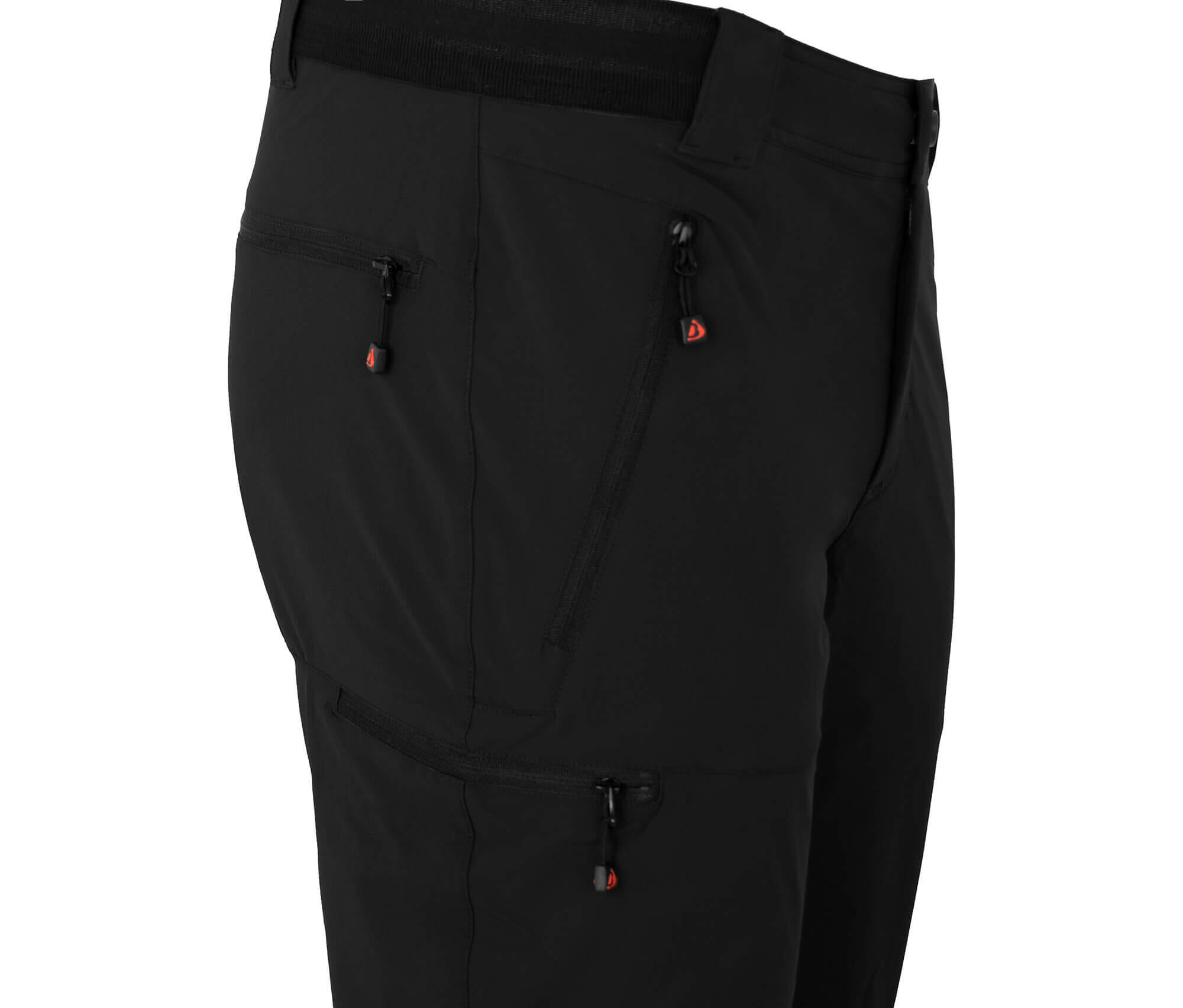 Wanderhose leicht, strapazierfähig Schwarz 4/5