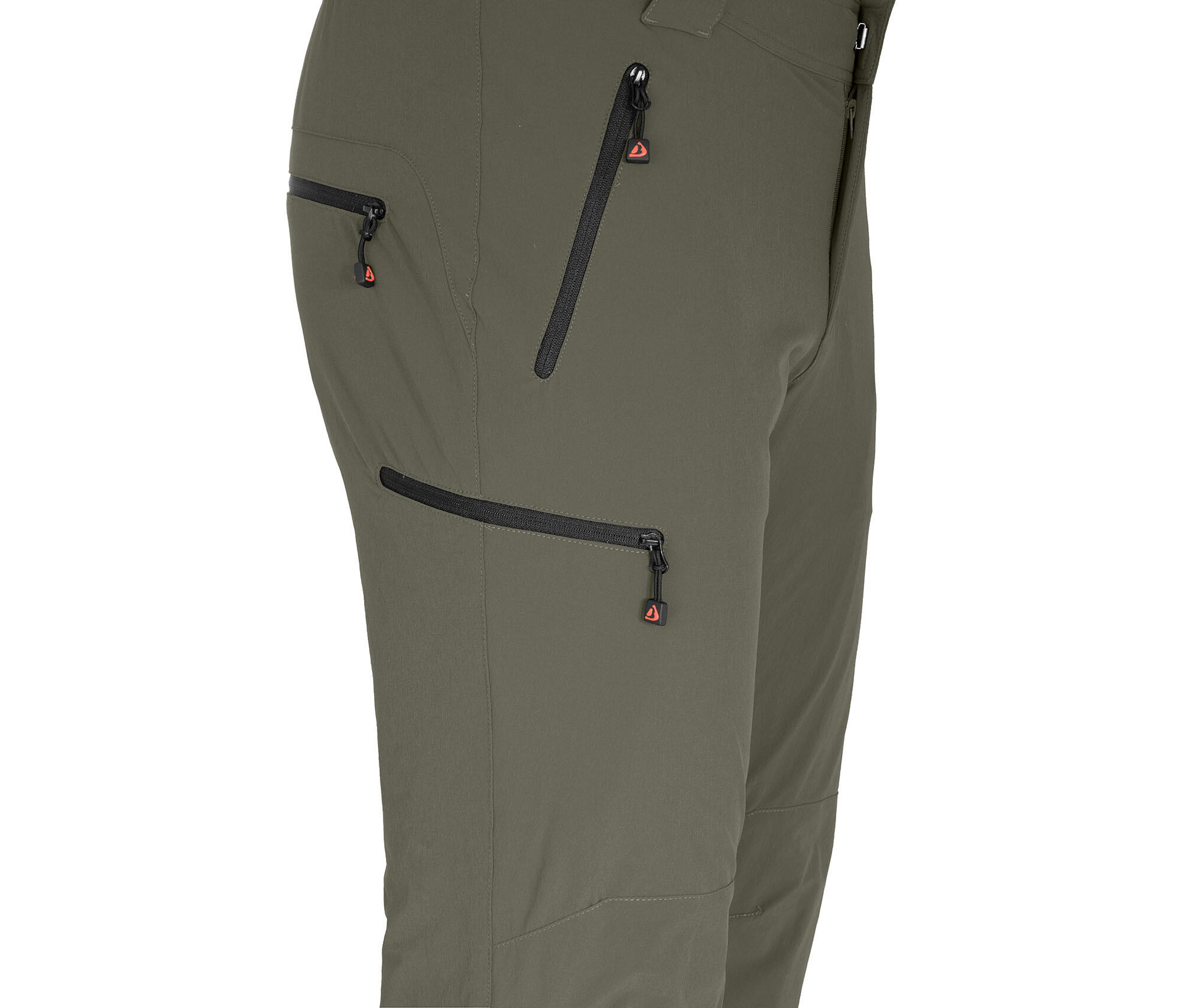 Herren Winter Wanderhose warm gefüttert, elastisch Grün 3/6