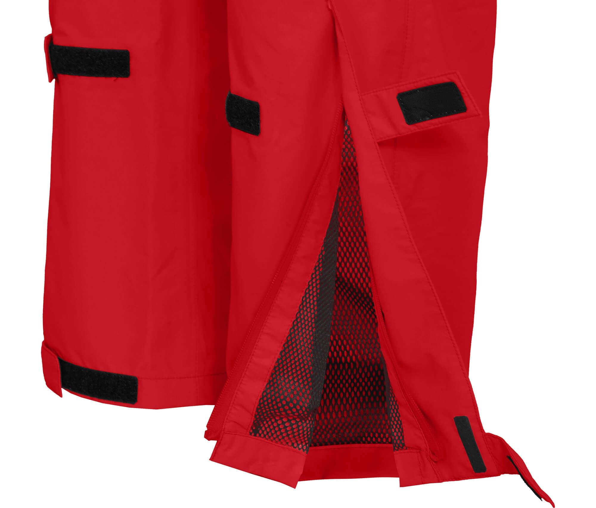 (Über-) Regenhose Überhose, Netzfutter, 12000 mm Wassersäule rot 4/6