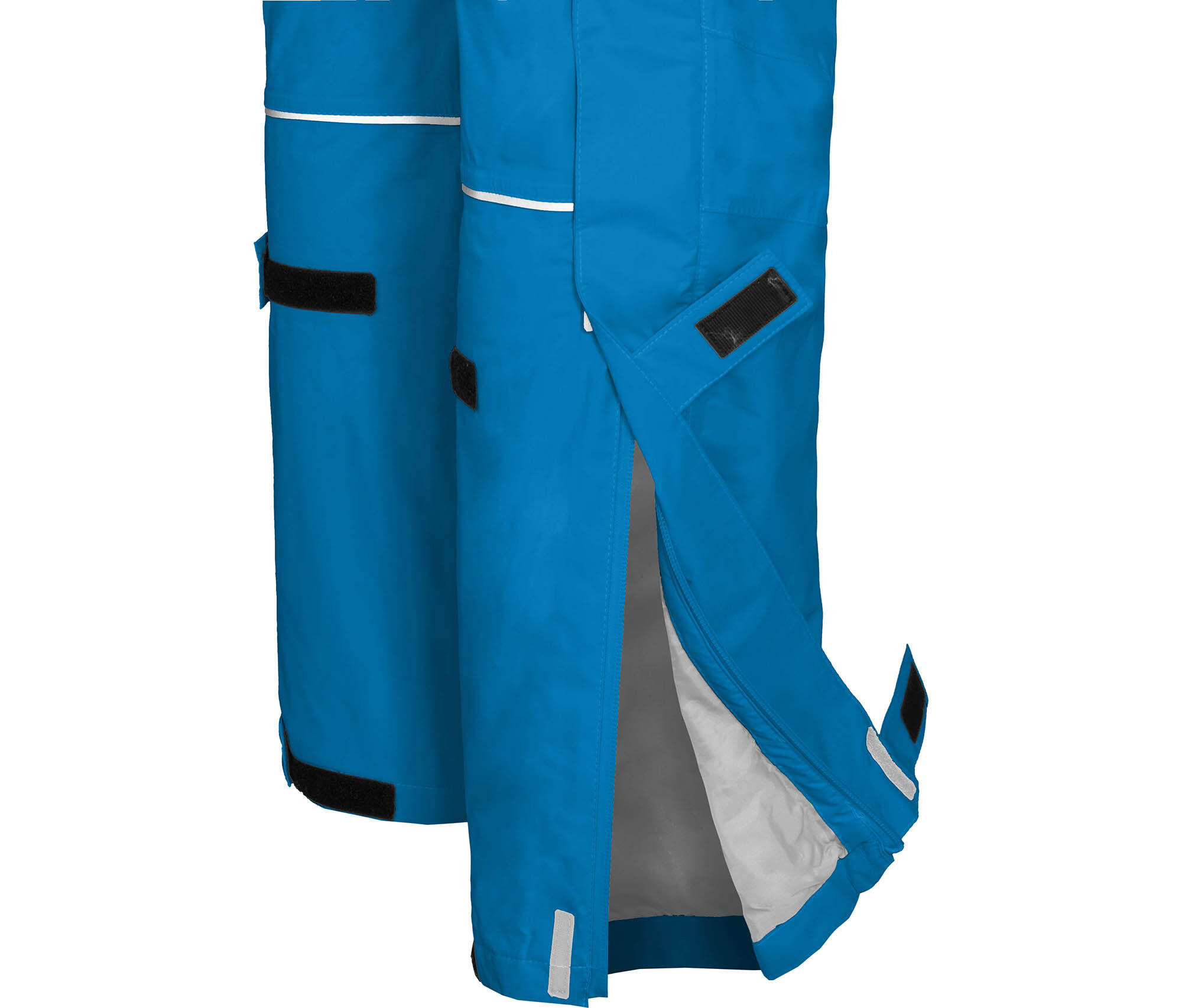 (Über-) Regenhose leicht wattiert, 12000 mm Wassersäule Blau 5/7