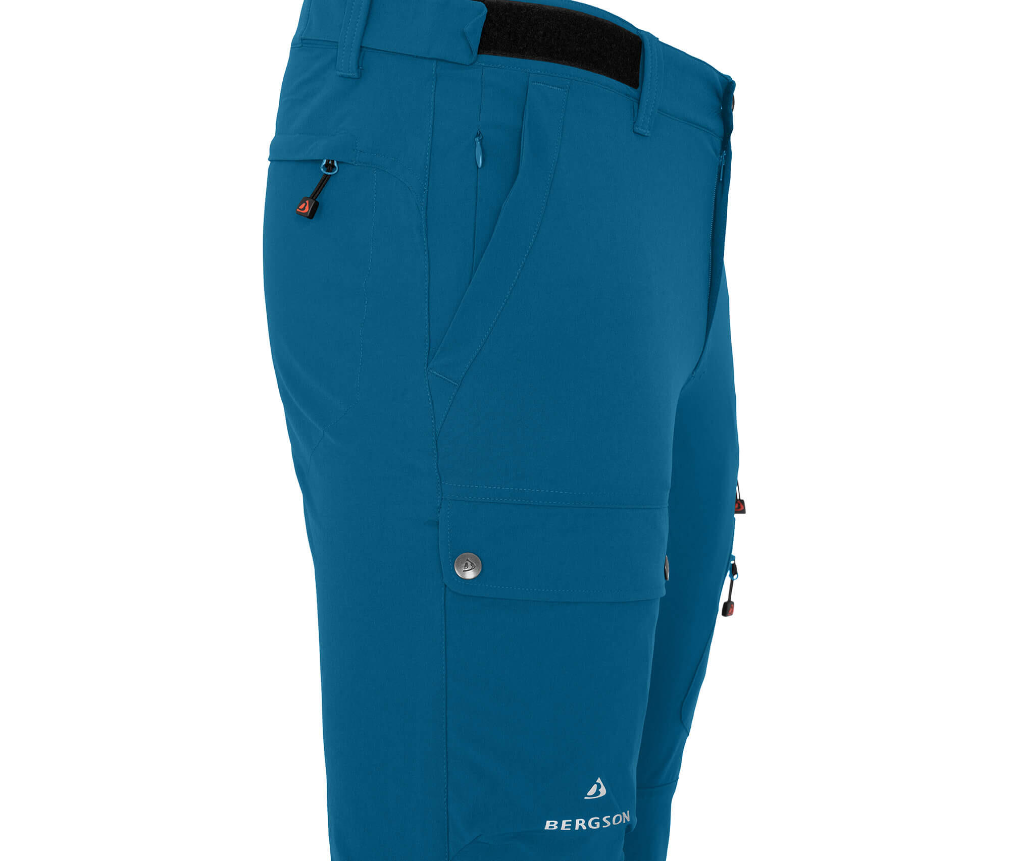 Wanderhose vielseitig, viele Taschen Blau 3/5