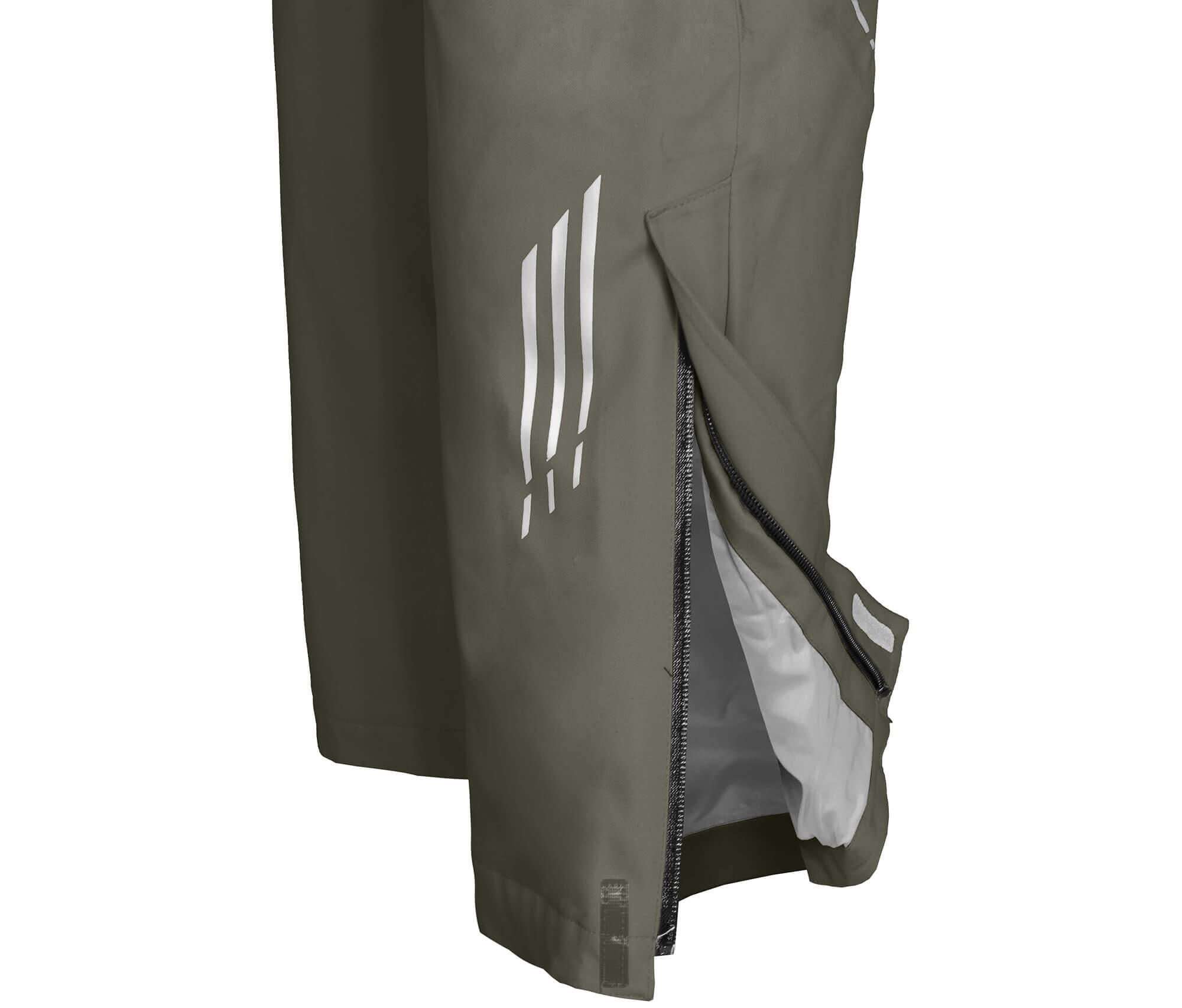 (Über-) Regenhose leicht wattiert, recycelt, 20000 mm Wassersäule Grün 4/5