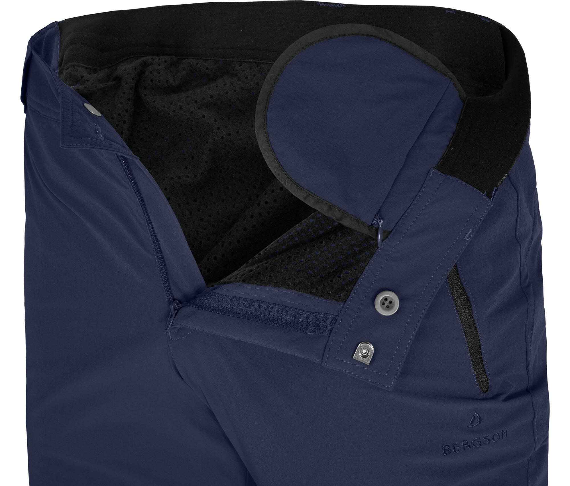 Winter Wanderhose warm gefüttert, elastisch blau 5/6