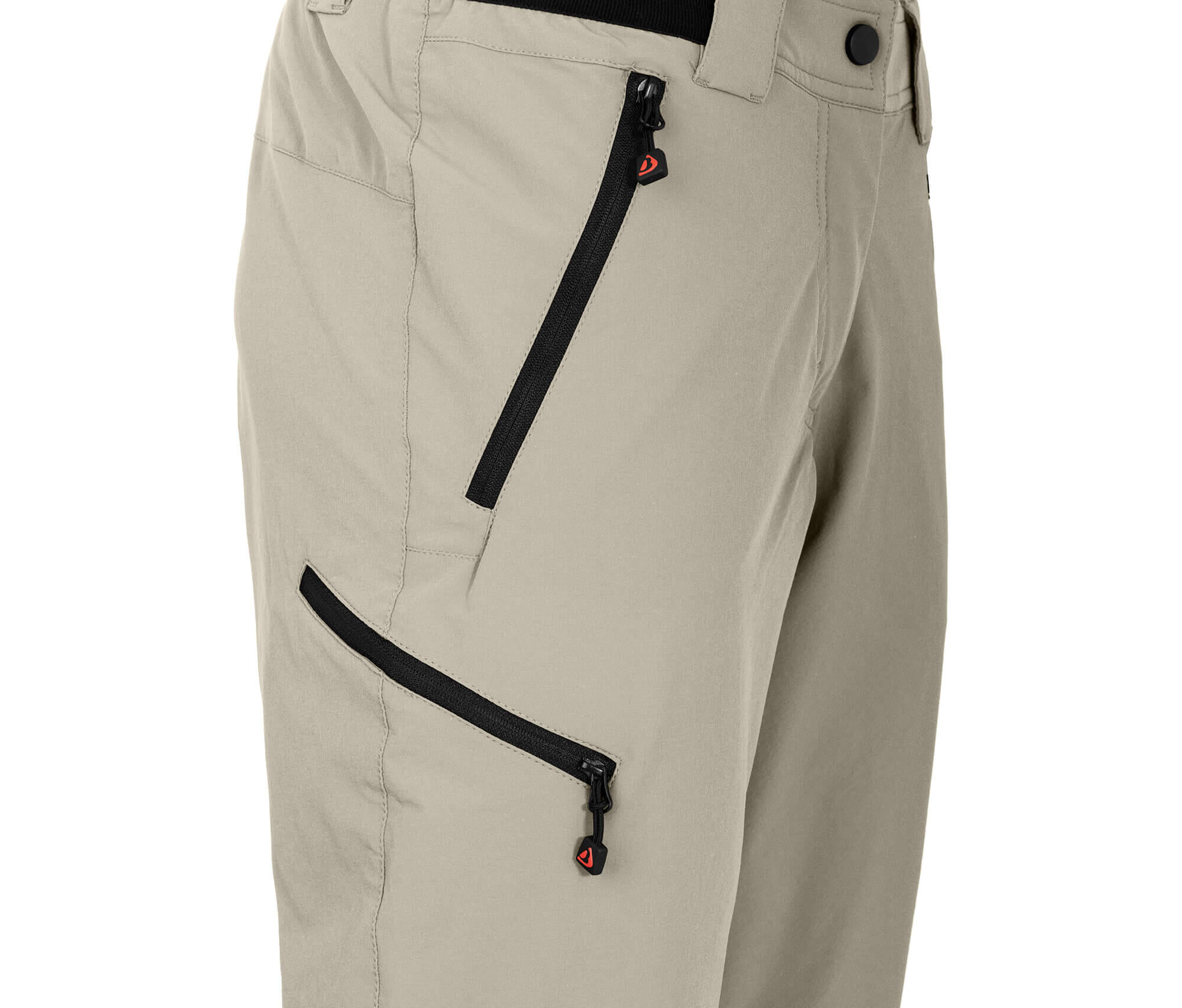 Damen 3/4 Wanderhose leicht, strapazierfähig Beige 3/5
