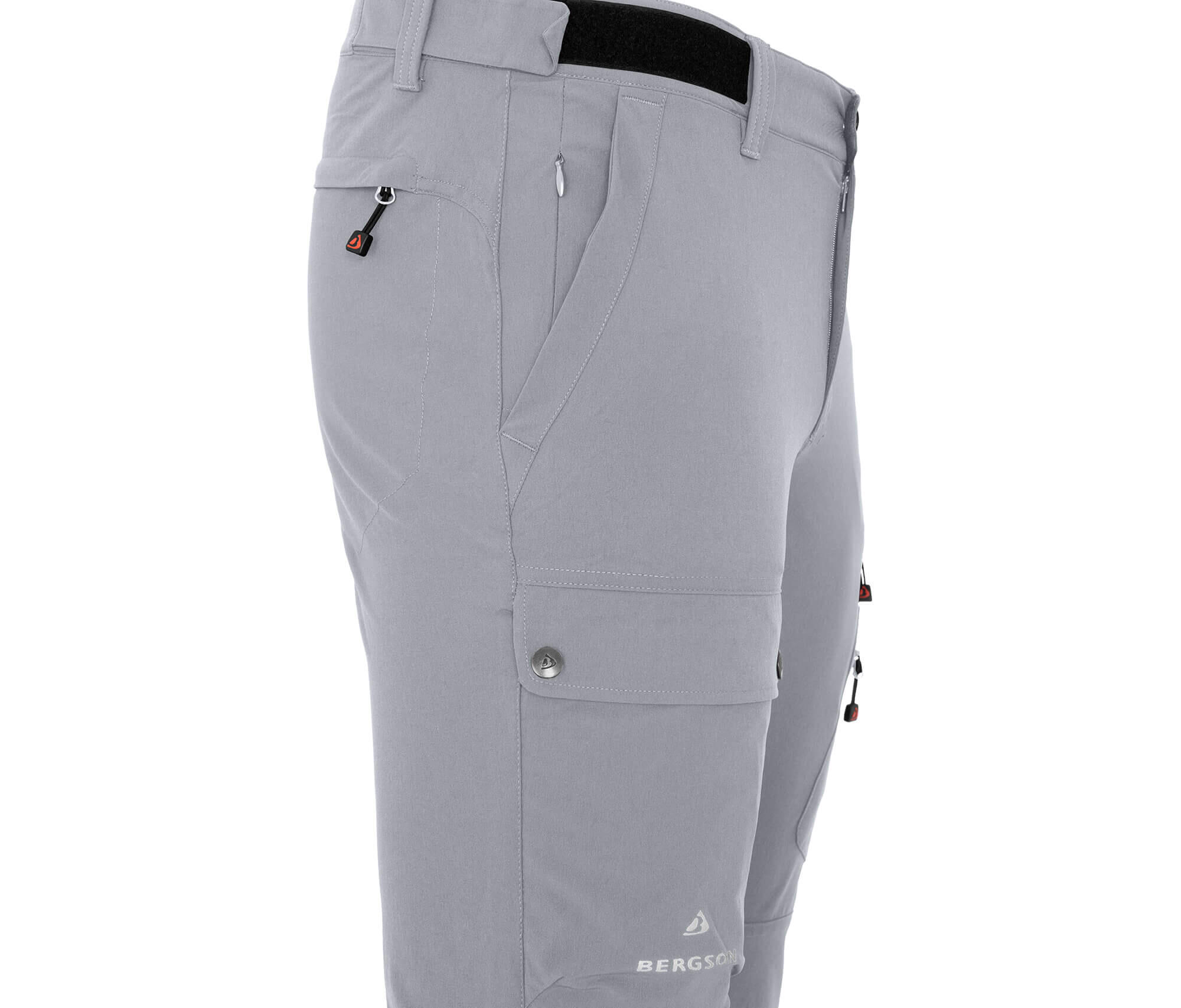 Herren Wanderhose vielseitig, viele Taschen grau 3/6
