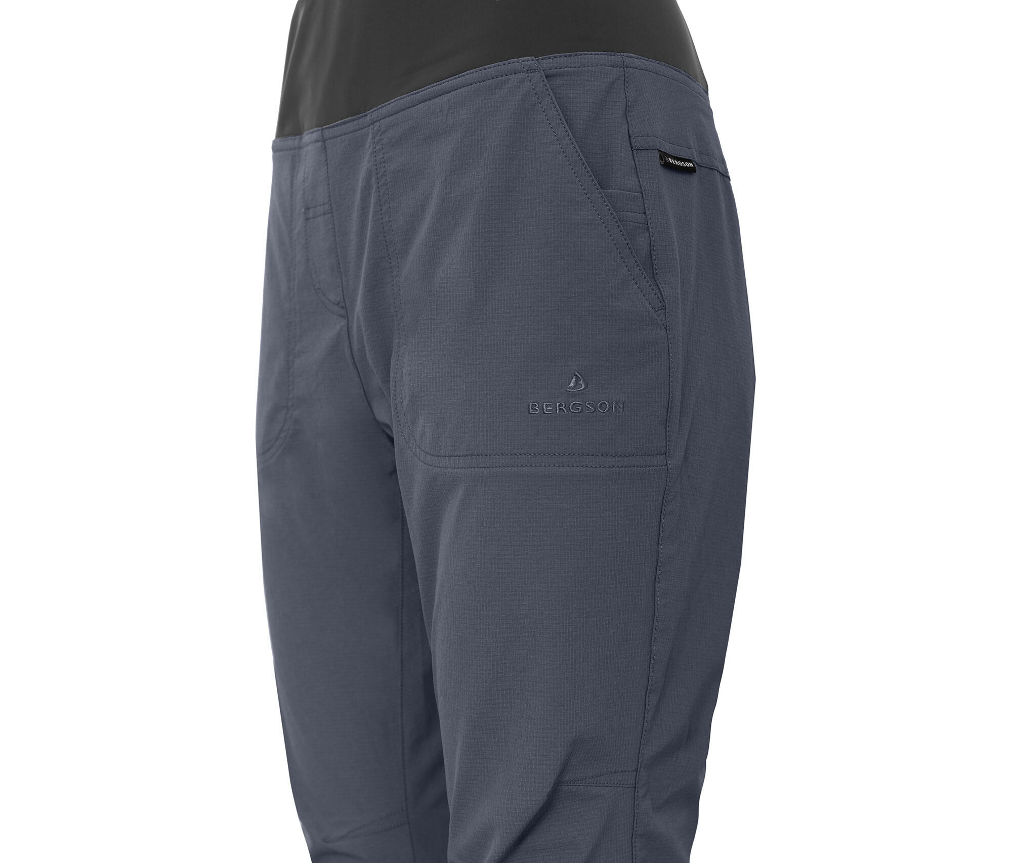 Damen 3/4 Wanderhose leicht, elastisch, strapazierfähig Grau 3/3