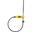 Antifurt Abus Combiflex TravelGuard, galben
