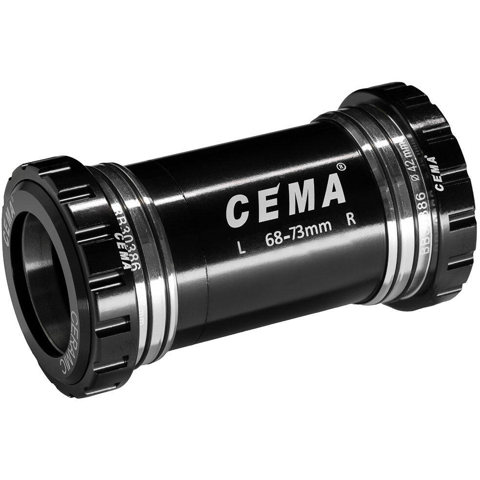 CEMA Cema movimento centrale BB30 Praxis M30 SG3, rivestimento ceramico, nero.