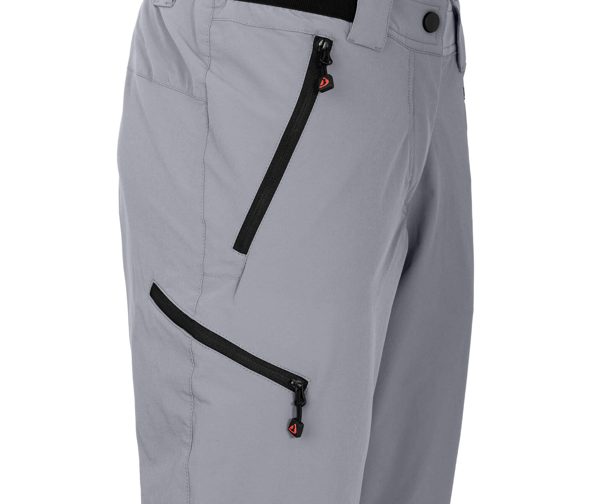 Damen 3/4 Wanderhose leicht, strapazierfähig grau 3/5
