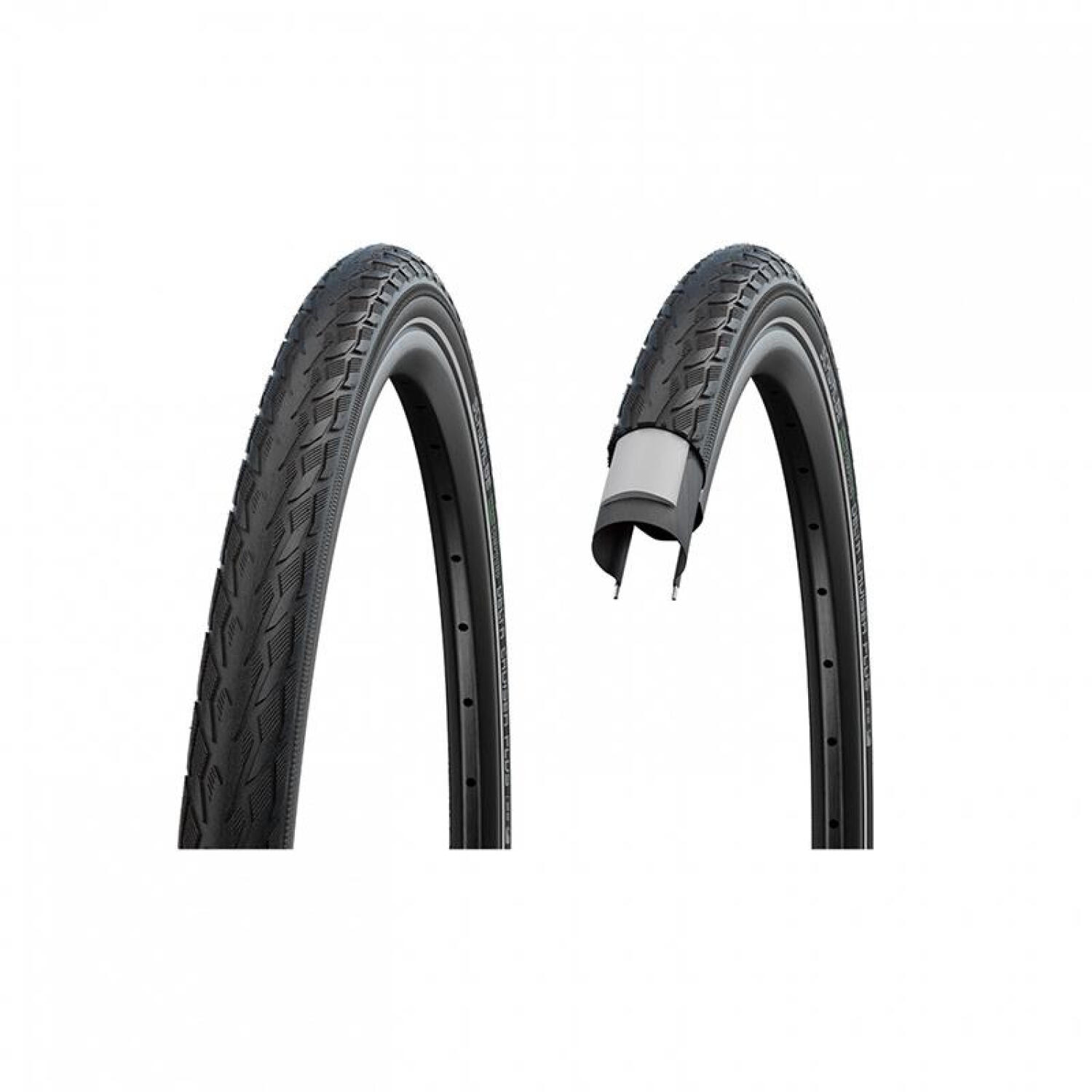 Opona 28"  Delta Cruiser Plus Zielona Punctureguard 50-622 Czarna