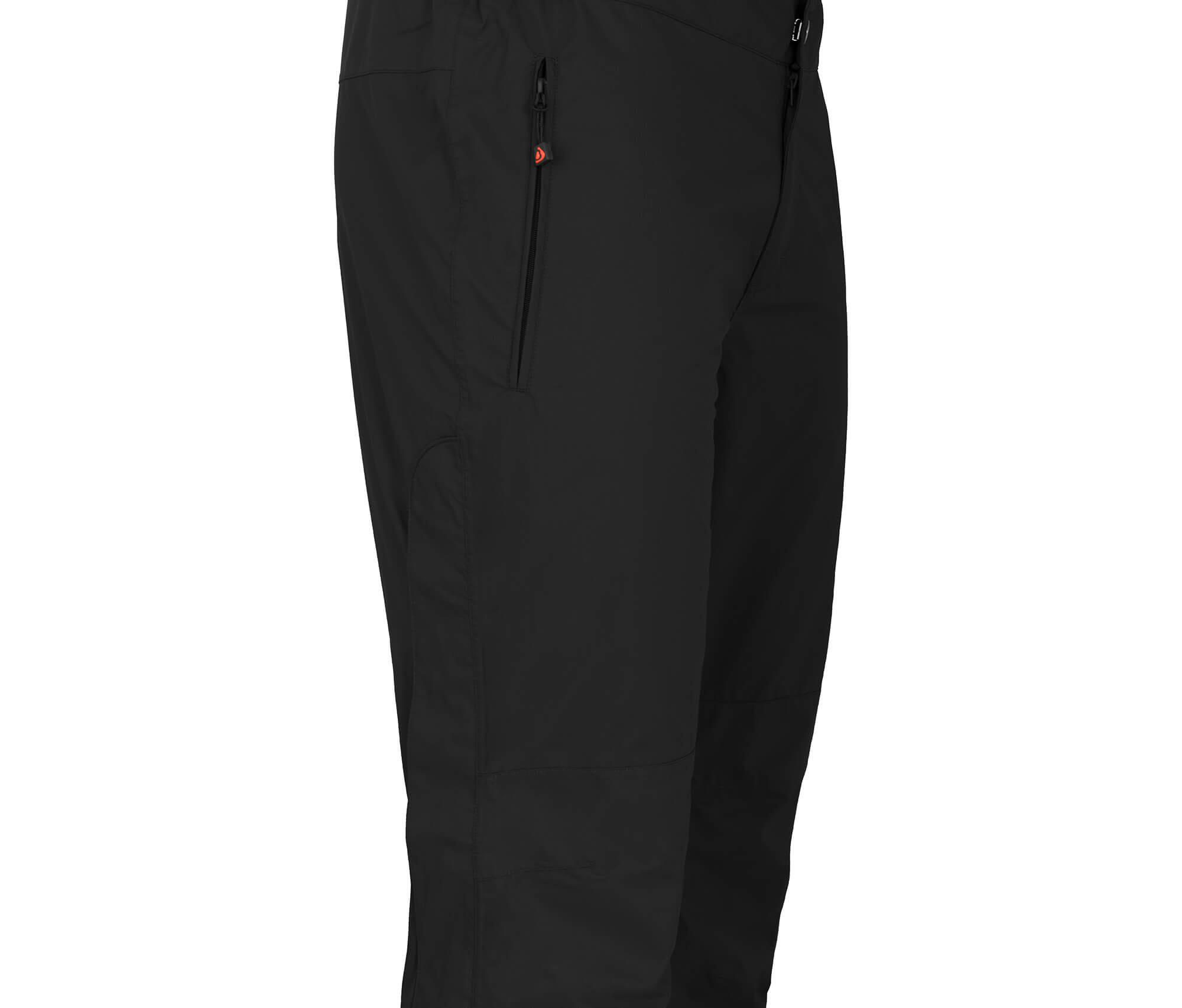 Regenhose Netzfutter, 12000 mm Wassersäule Schwarz 3/4