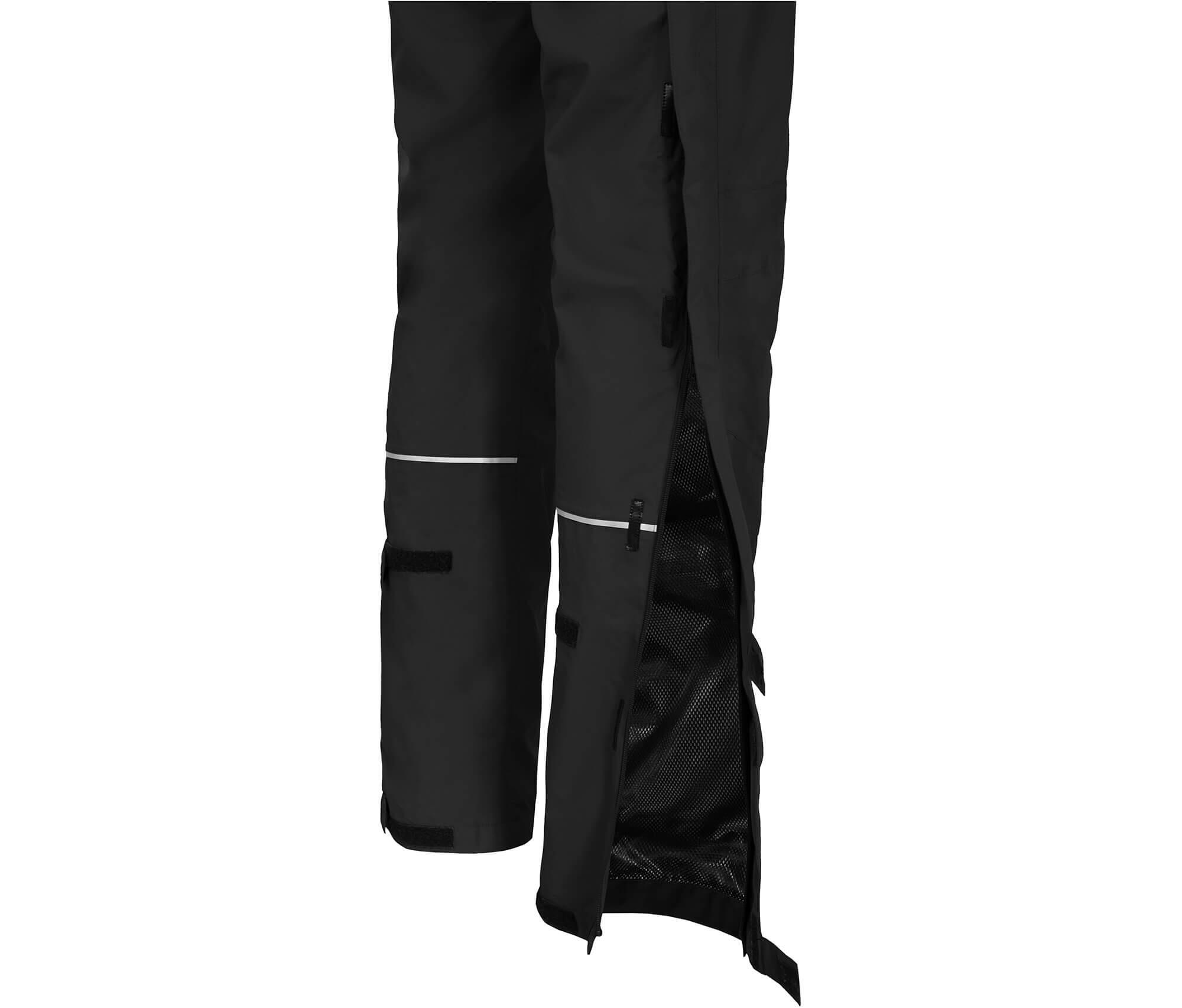 Regenhose Netzfutter, 12000 mm Wassersäule Schwarz 4/4