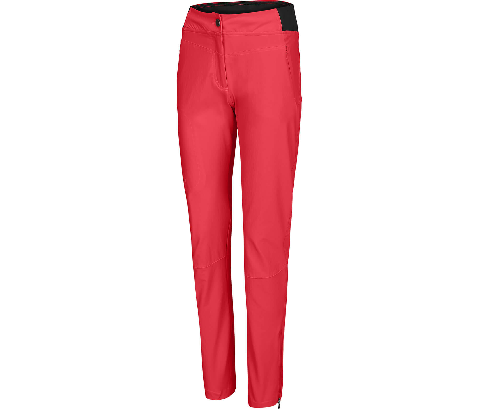 Damen Wanderhose sportlich, elastisch, komfortabel hibiskus rot 3/6