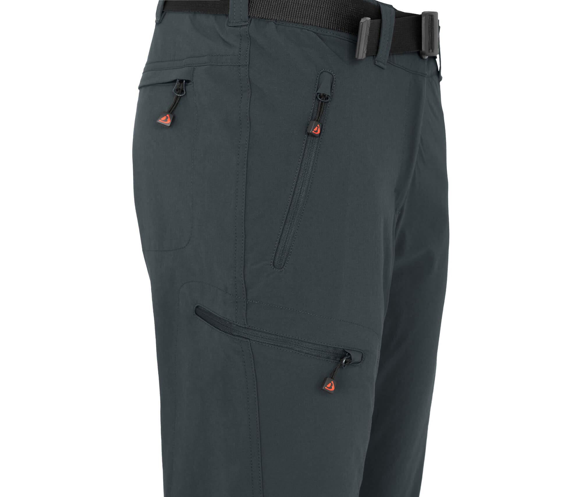 Winter-Wanderhose warm gefüttert, elastisch grau 3/6