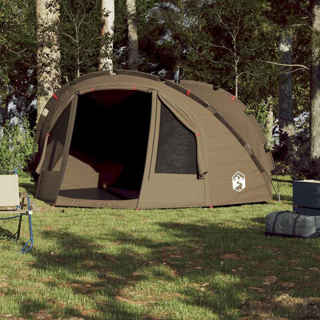 VidaXL Tienda Impermeable de 4 Personas en Verde Oliva 3/7