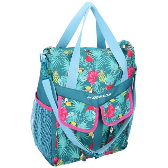 Borsa zaino bici Dunlop 2-in-1 20 L stampa tropicale.