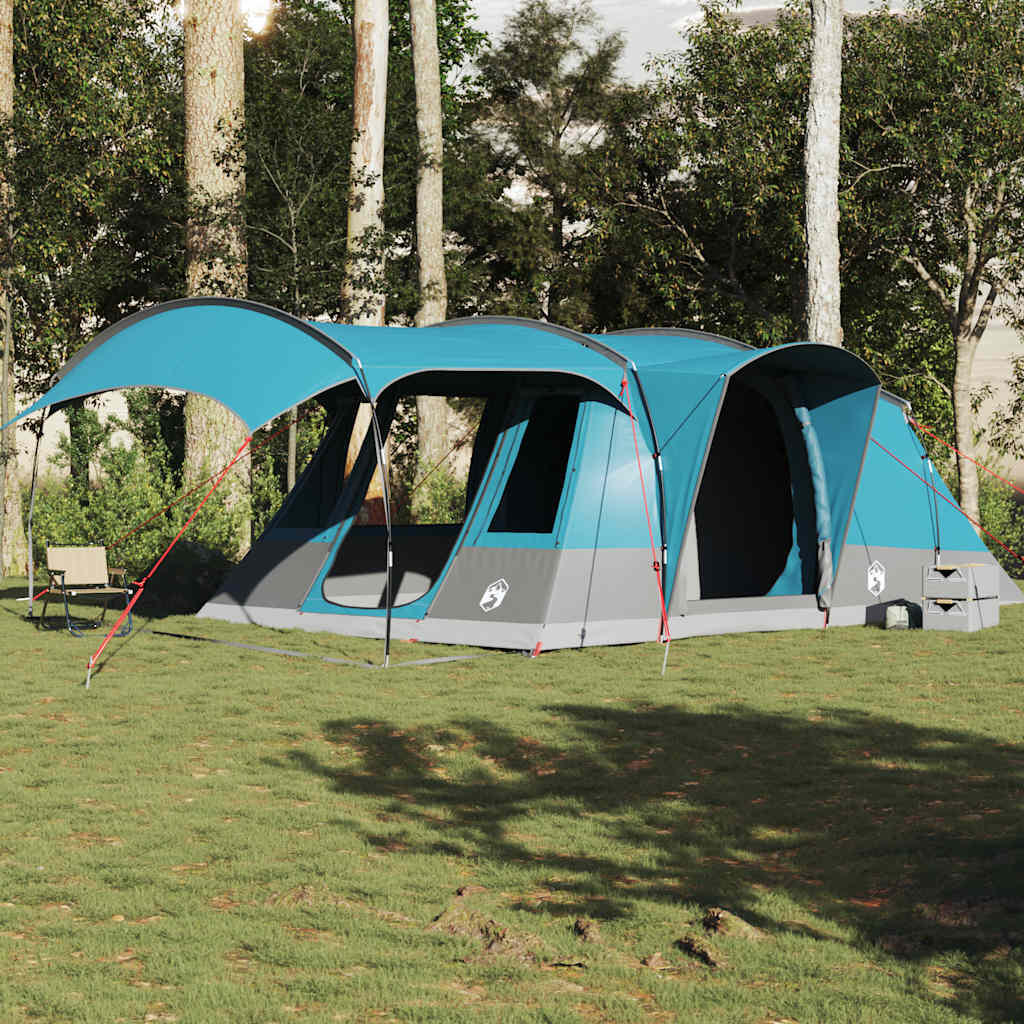 Tenda tunnel impermeabile VidaXL 5 persone con veranda e porta E 3/7