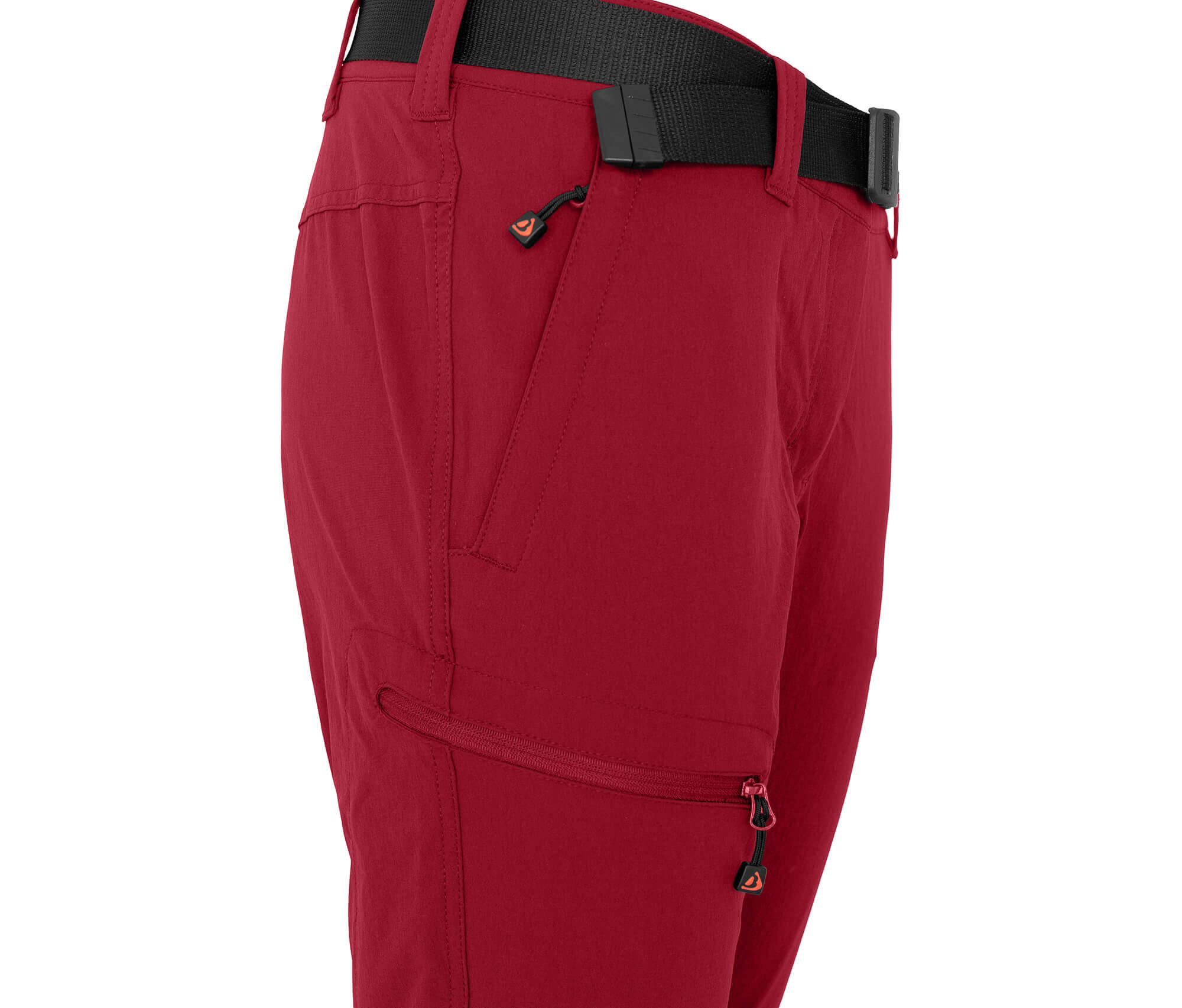 Damen 3/4 Wanderhose vielseitig, pflegeleicht Rot 3/4