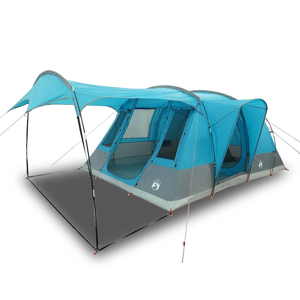 Tenda tunnel impermeabile VidaXL 5 persone con veranda e porta E 2/7