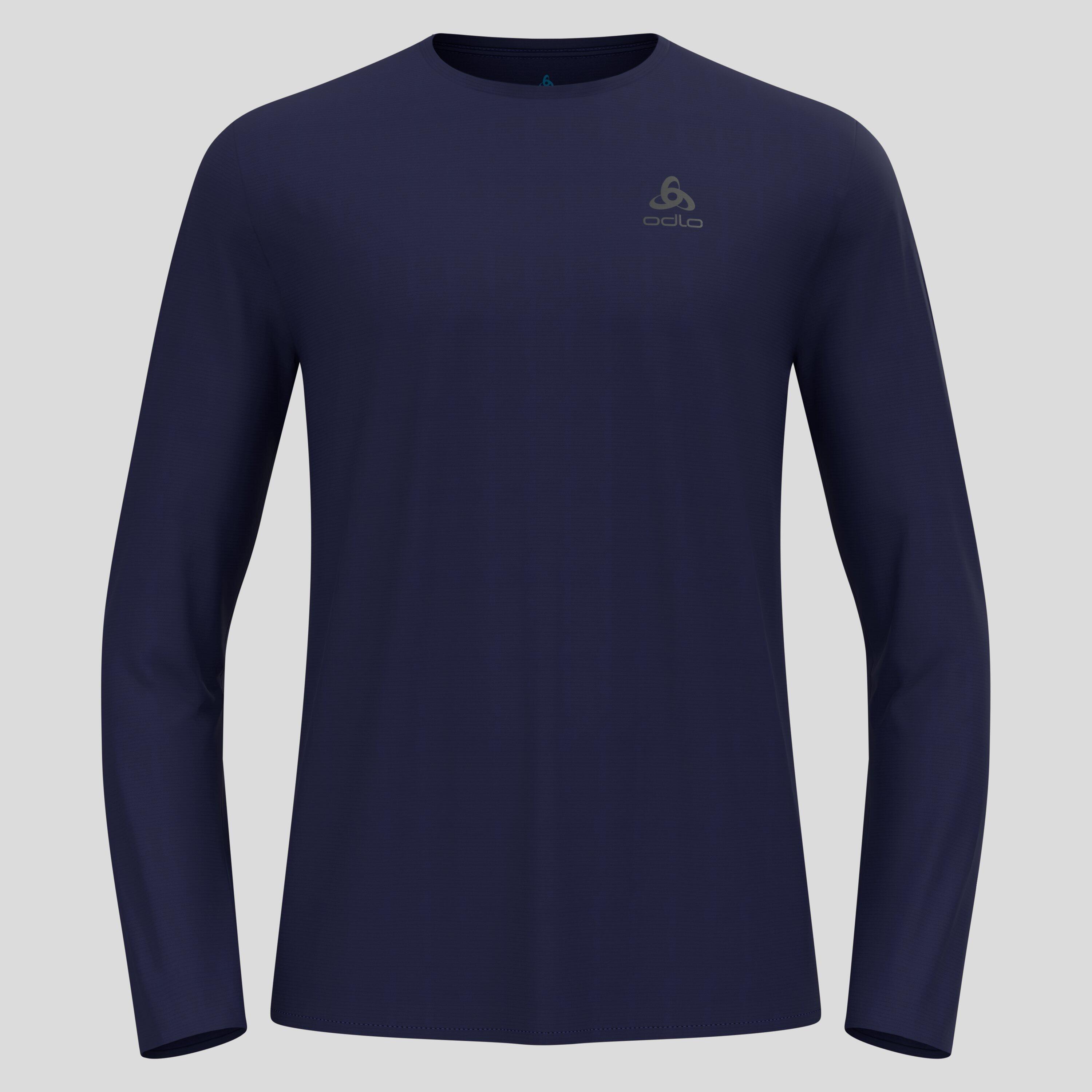 Odlo - T-shirt De Running À Manches Longues zeroweight chill-tec 2.0 Odlo - Maillot Manches Longues - Bleu - 40 M - Decathlon