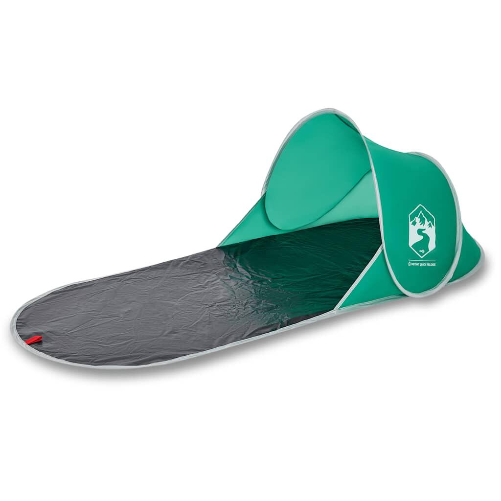 Vidaxl Carpa de Playa Pop-Up Impermeable en Verde Mar para un Verano Cómodo 2/7