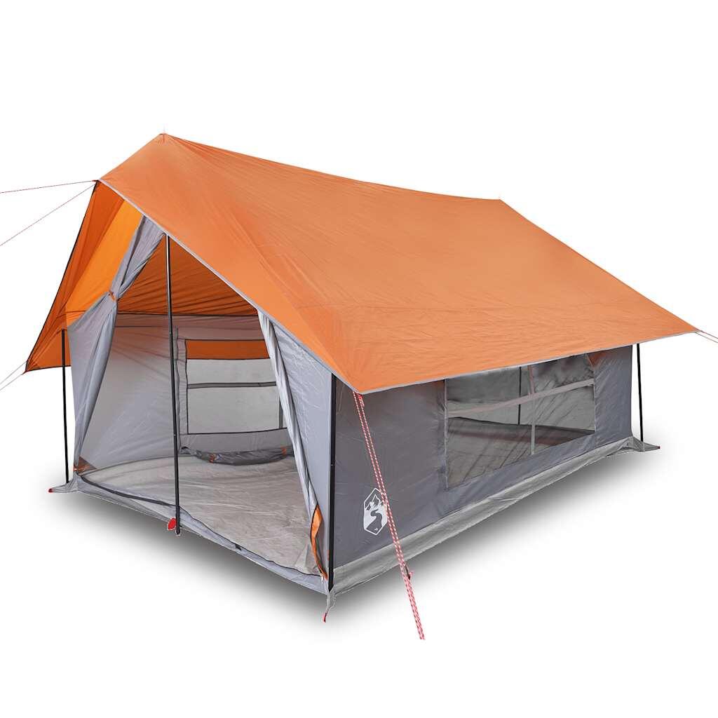 Vidaxl Tienda de 5 Personas Impermeable en Gris y Naranja 2/7