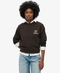 Pull ample brodé de travail