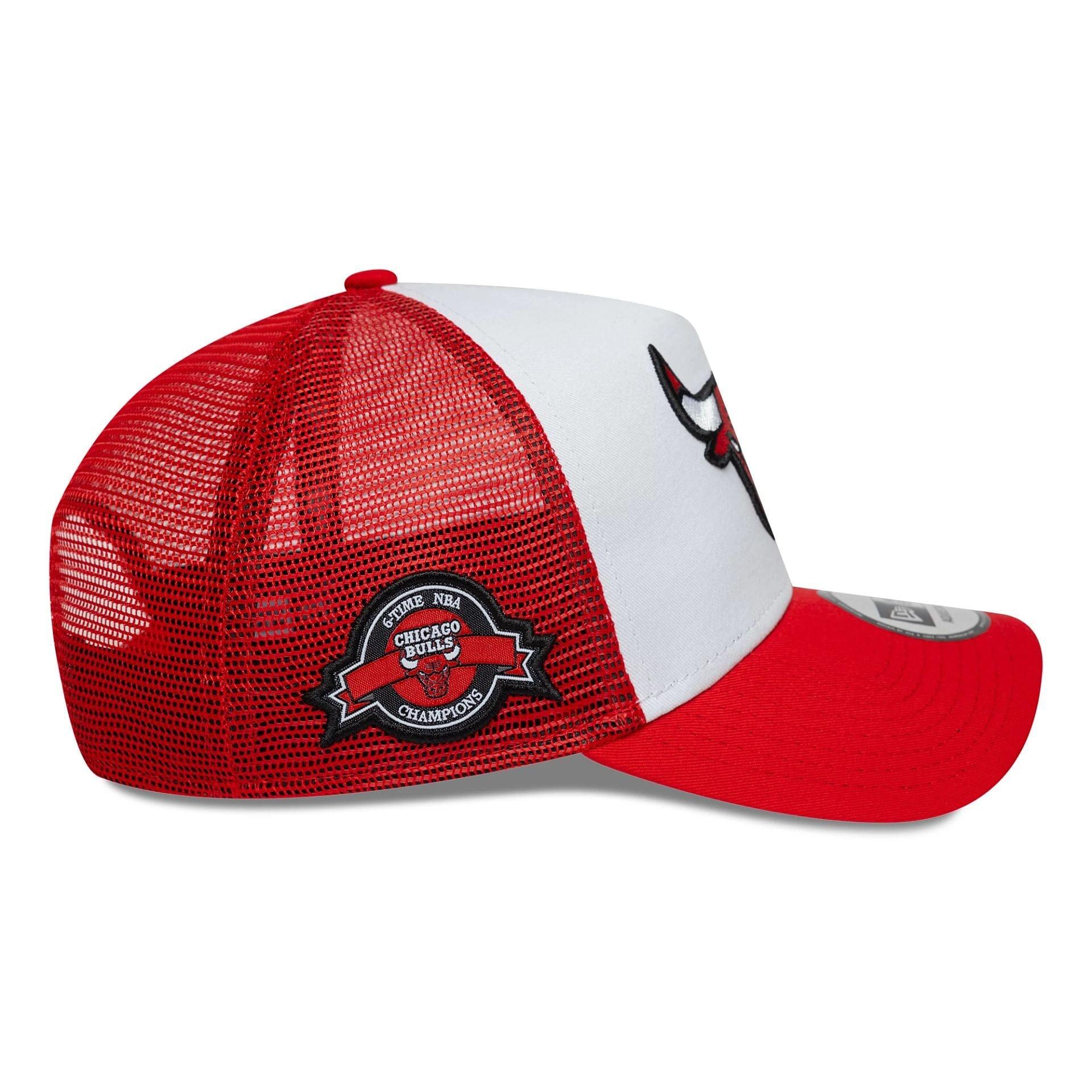 Casquette NBA Chicago Bulls New Era Patch Trucker Rouge 6/6