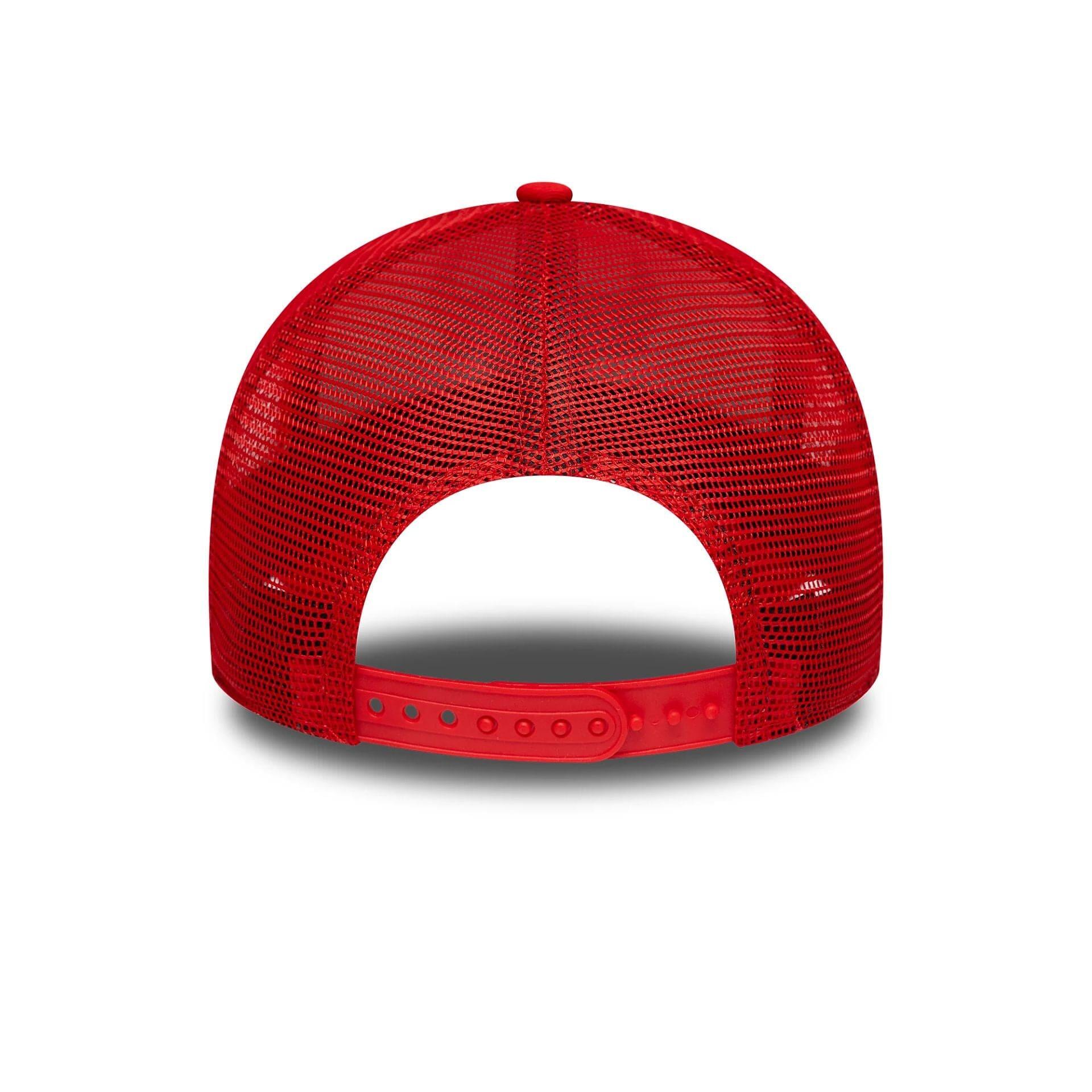 Casquette NBA Chicago Bulls New Era Patch Trucker Rouge 4/6