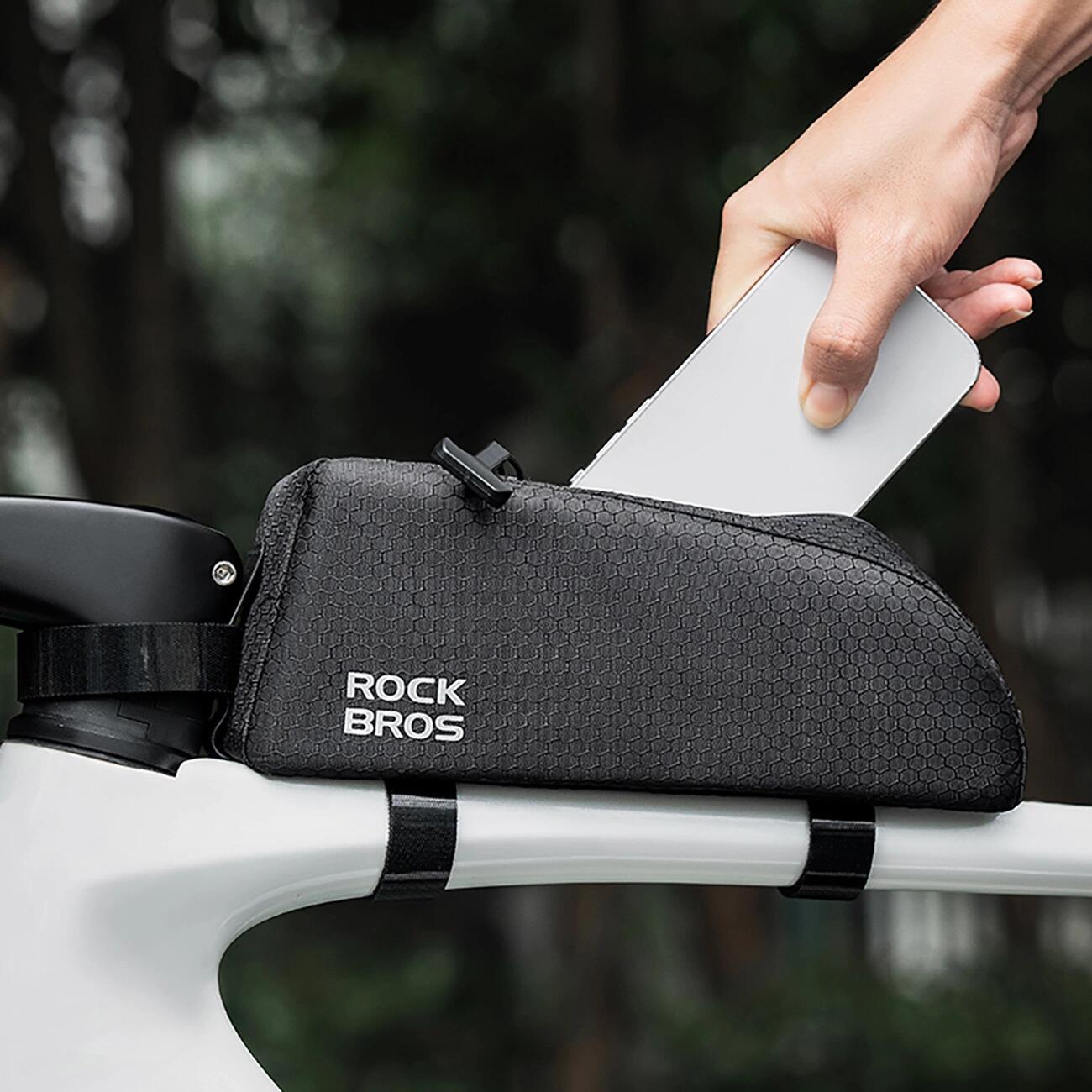Sacoche de cadre pour tube supérieur Rockbros 0.9L - Noir 7/7