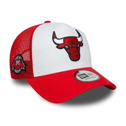 Casquette NBA Chicago Bulls New Era Patch Trucker Rouge