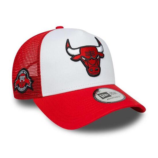 Casquette NBA Chicago Bulls New Era Patch Trucker Rouge -New era