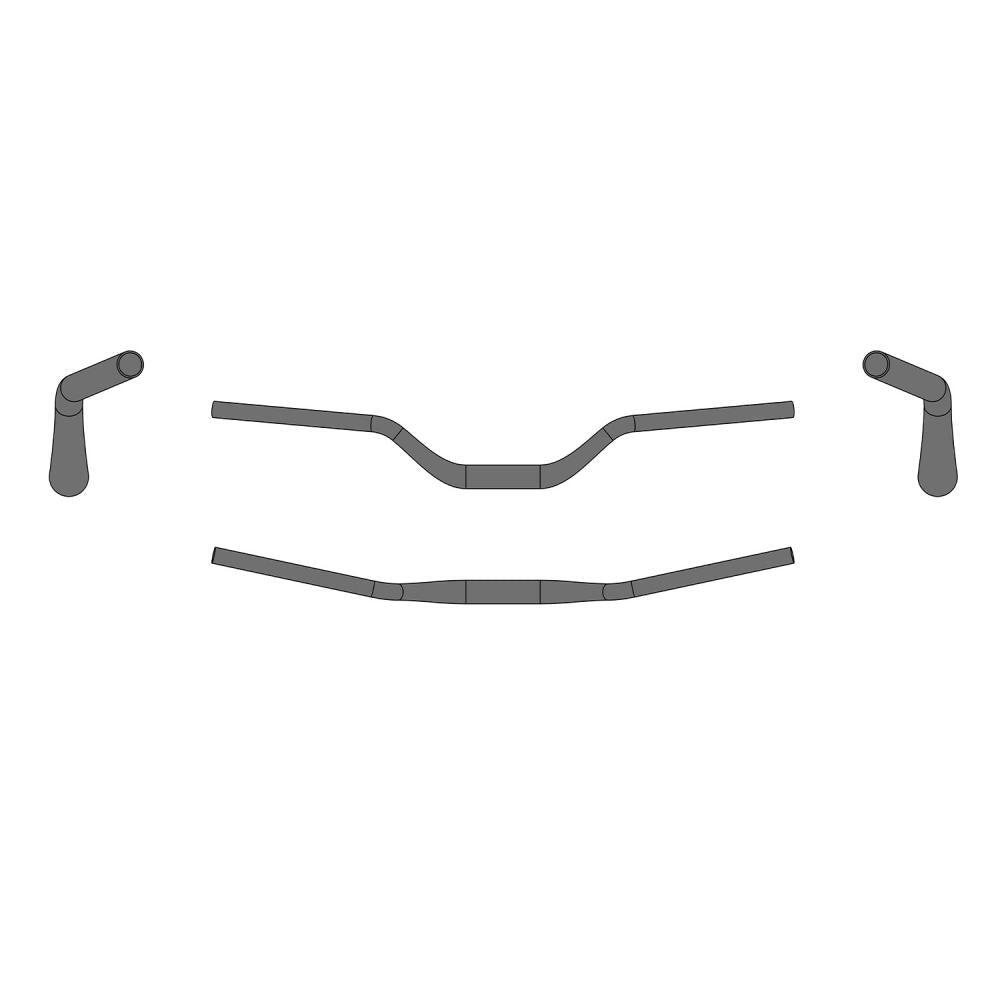 Ergotec Riser Bar 70 Ø31,8mm x 780mm - Zwart voor Mountainbiken 3/3