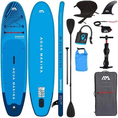 Set Grande SUP Aqua Marina Monster 12'0 Blue - SUP Gonfiabile