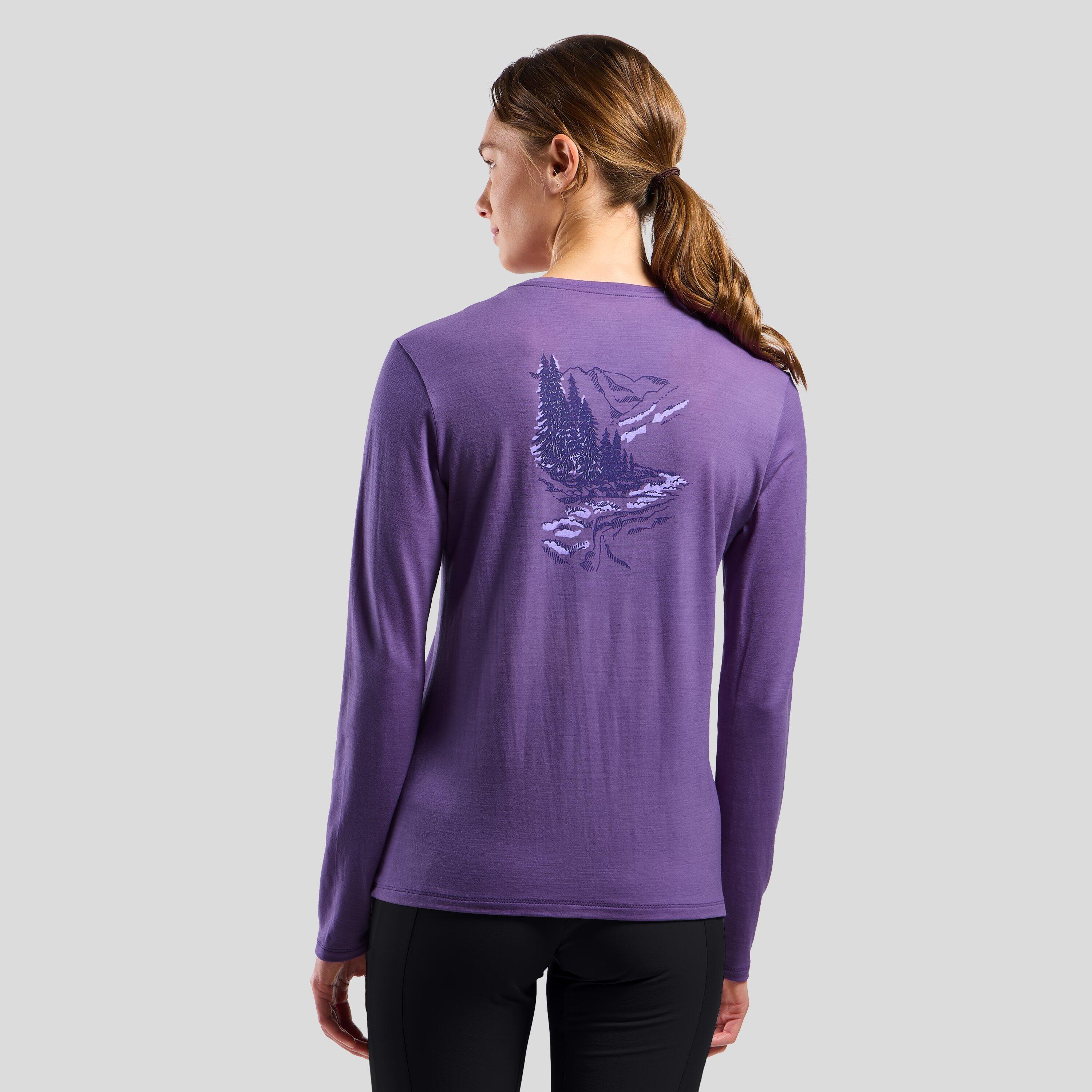 T-shirt à manches longues en laine mérinos 160 Ascent TMOT ODLO 2/7