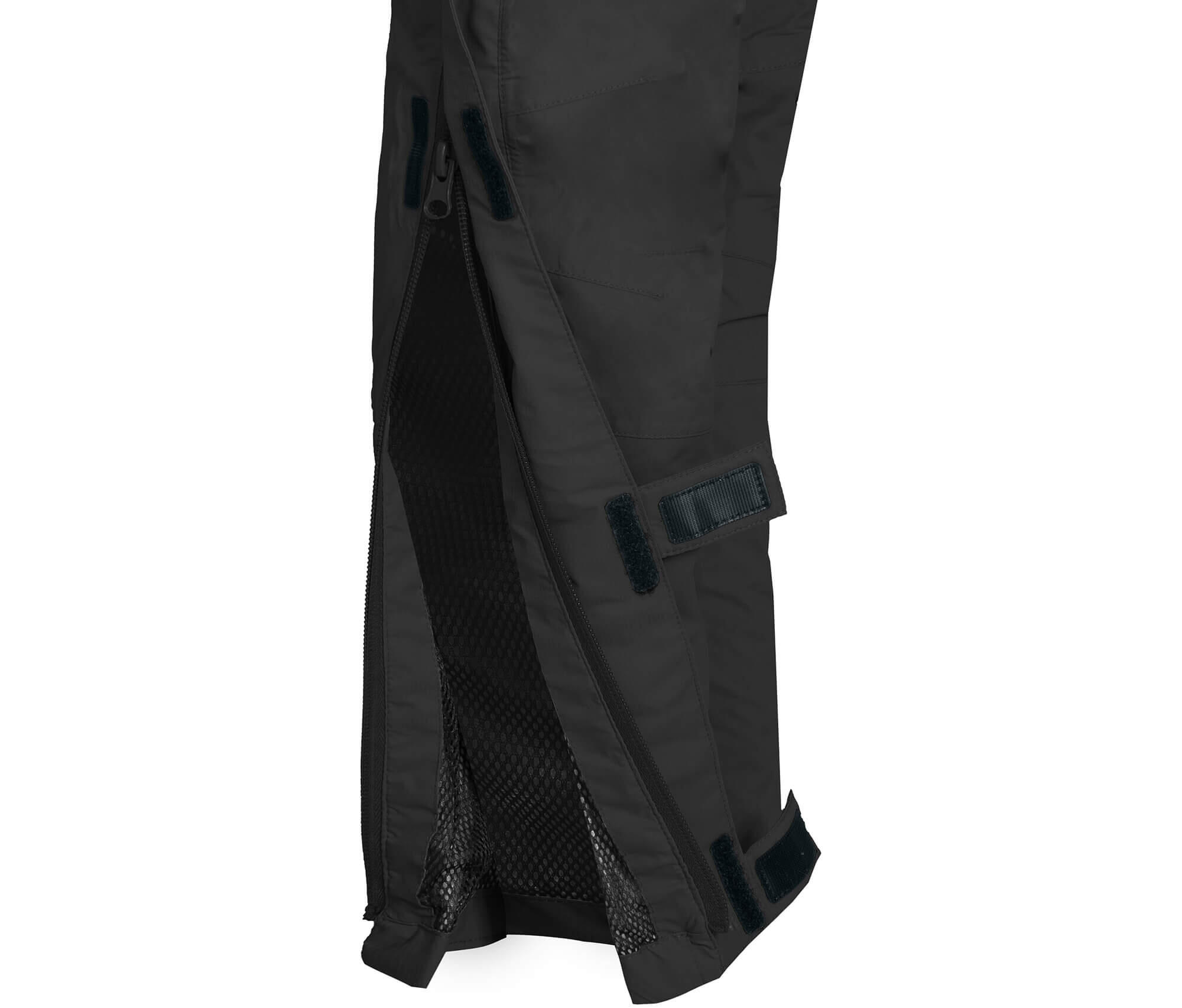 Regenhose leicht wattiert, 12000 mm Wassersäule Schwarz 4/5