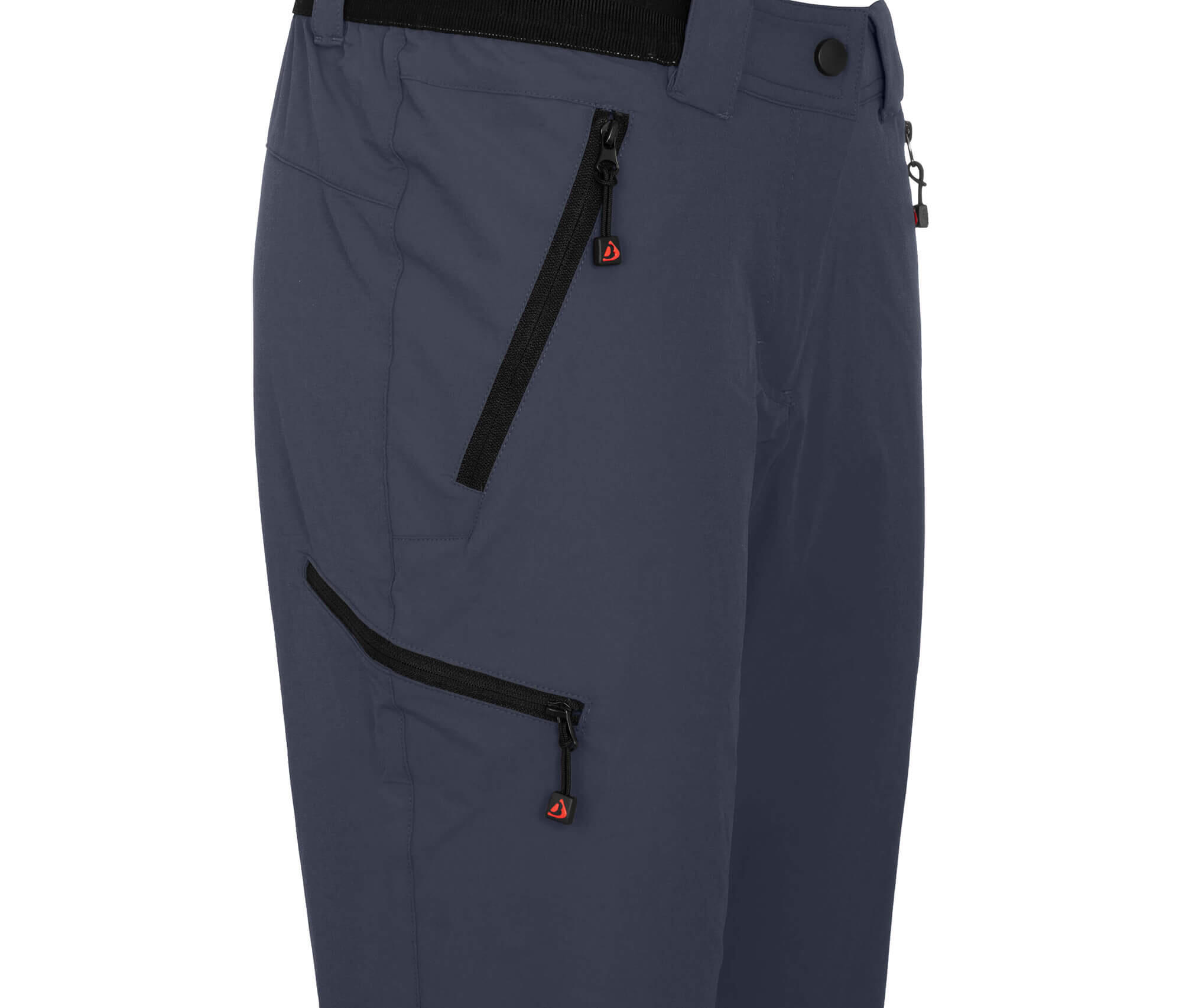 Damen Wanderhose leicht, strapazierfähig Grau 4/5