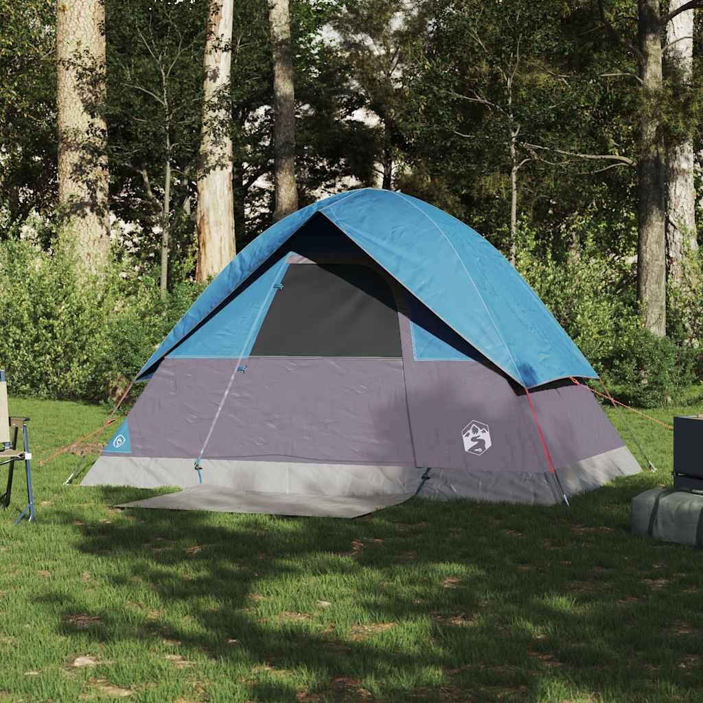 Waterdichte koepeltent voor 2 personen - Blauwe Vidaxl 3/7