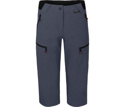 3/4 Wanderhose robust, elastisch Schwarz