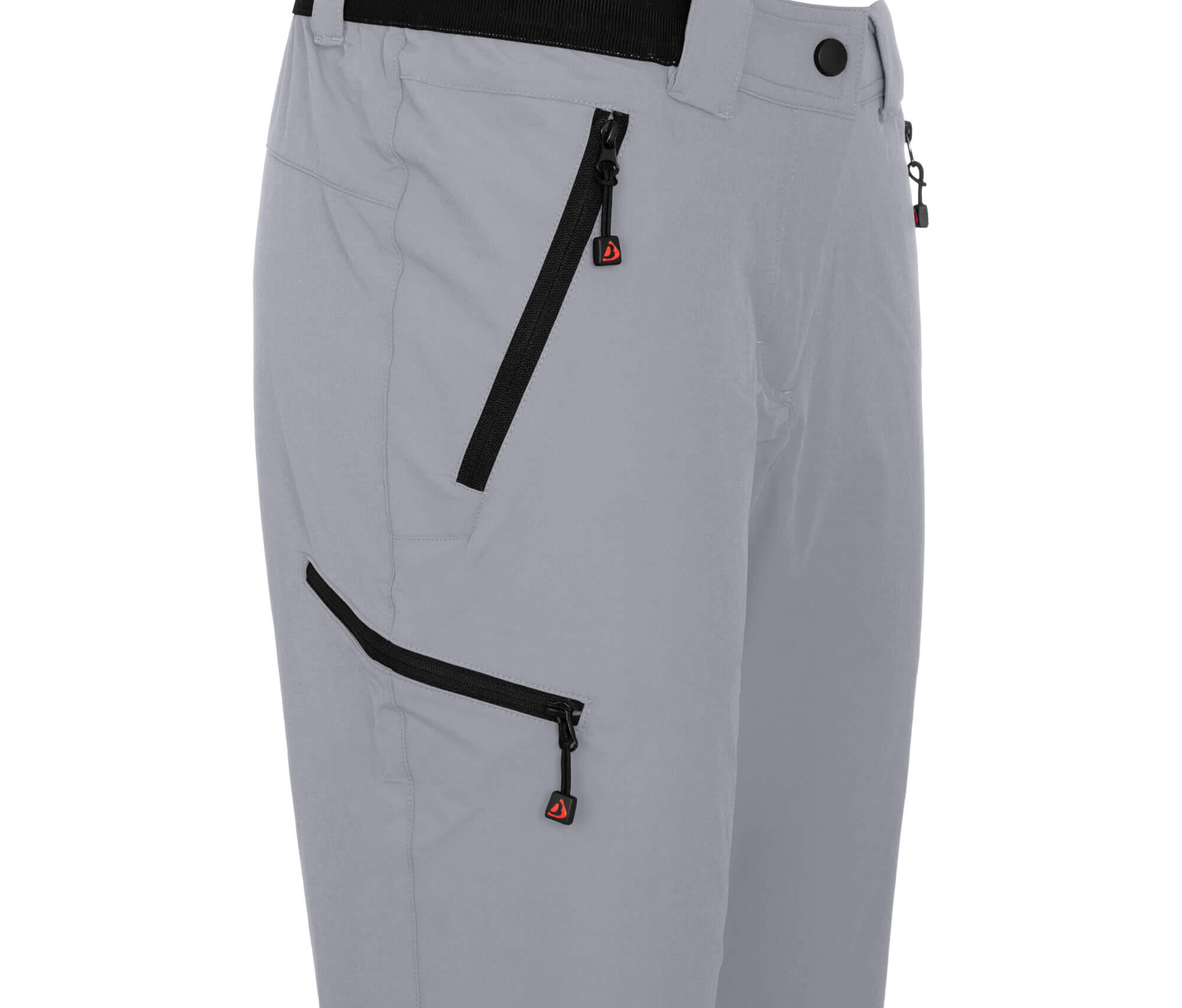 Damen Wanderhose leicht, strapazierfähig grau 4/5