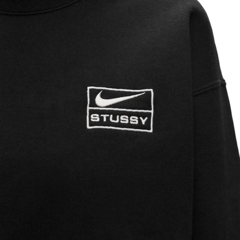 Sweat  x Stussy Wash Crew Fleece Black