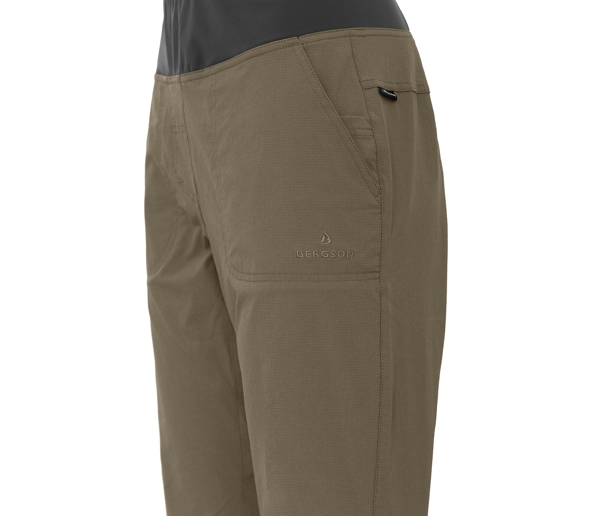 Damen Wanderhose leicht, elastisch, strapazierfähig Braun 3/3