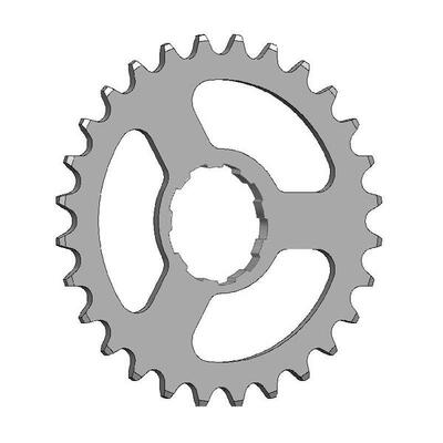 Esjot tandwiel enviolo/nuvinci 1/2x1/8 vlak 24t zilver.